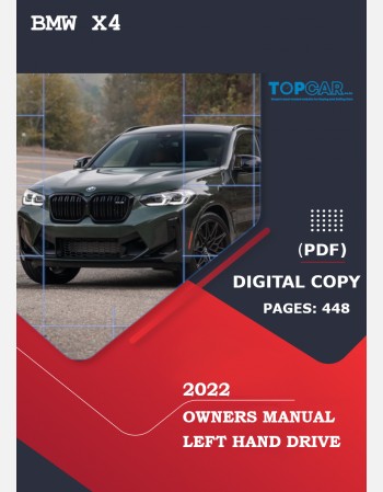 bmw x4 2022 owners manual